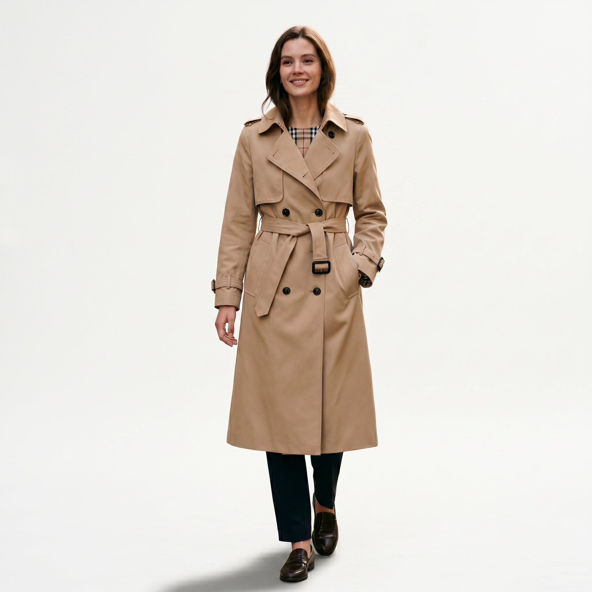 Sophia - Elegant Long Trench Coat for Women DONE 05-22-2026