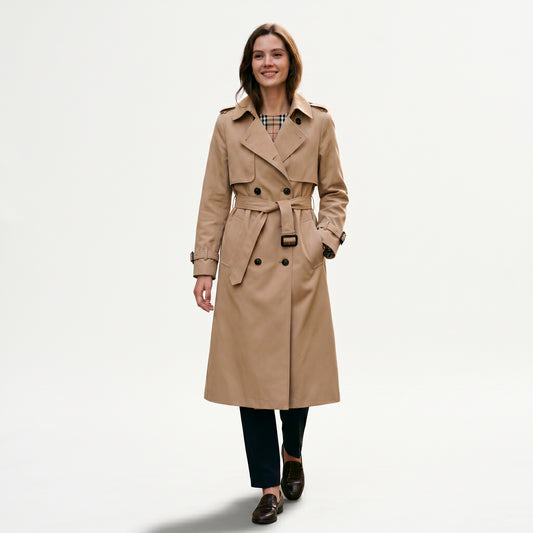 Sophia - Elegant Long Trench Coat for Women DONE 05-22-2026