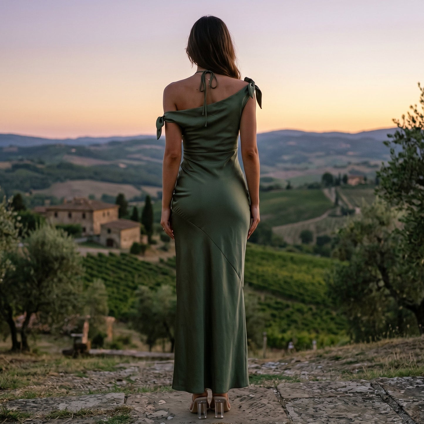 Sophia | Elegant Off-Shoulder Summer Wedding Guest Dress DONE 05-27-2026