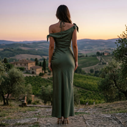 Sophia | Elegant Off-Shoulder Summer Wedding Guest Dress DONE 05-27-2026