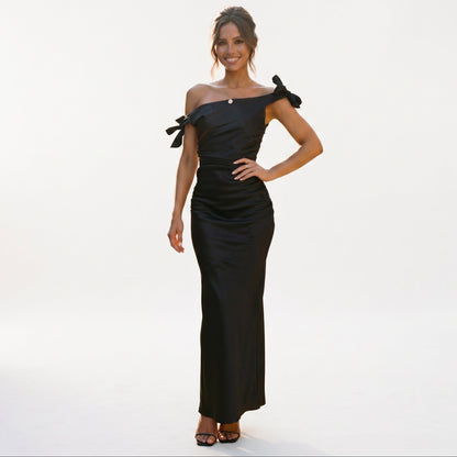 Sophia | Elegant Off-Shoulder Summer Wedding Guest Dress DONE 05-27-2026