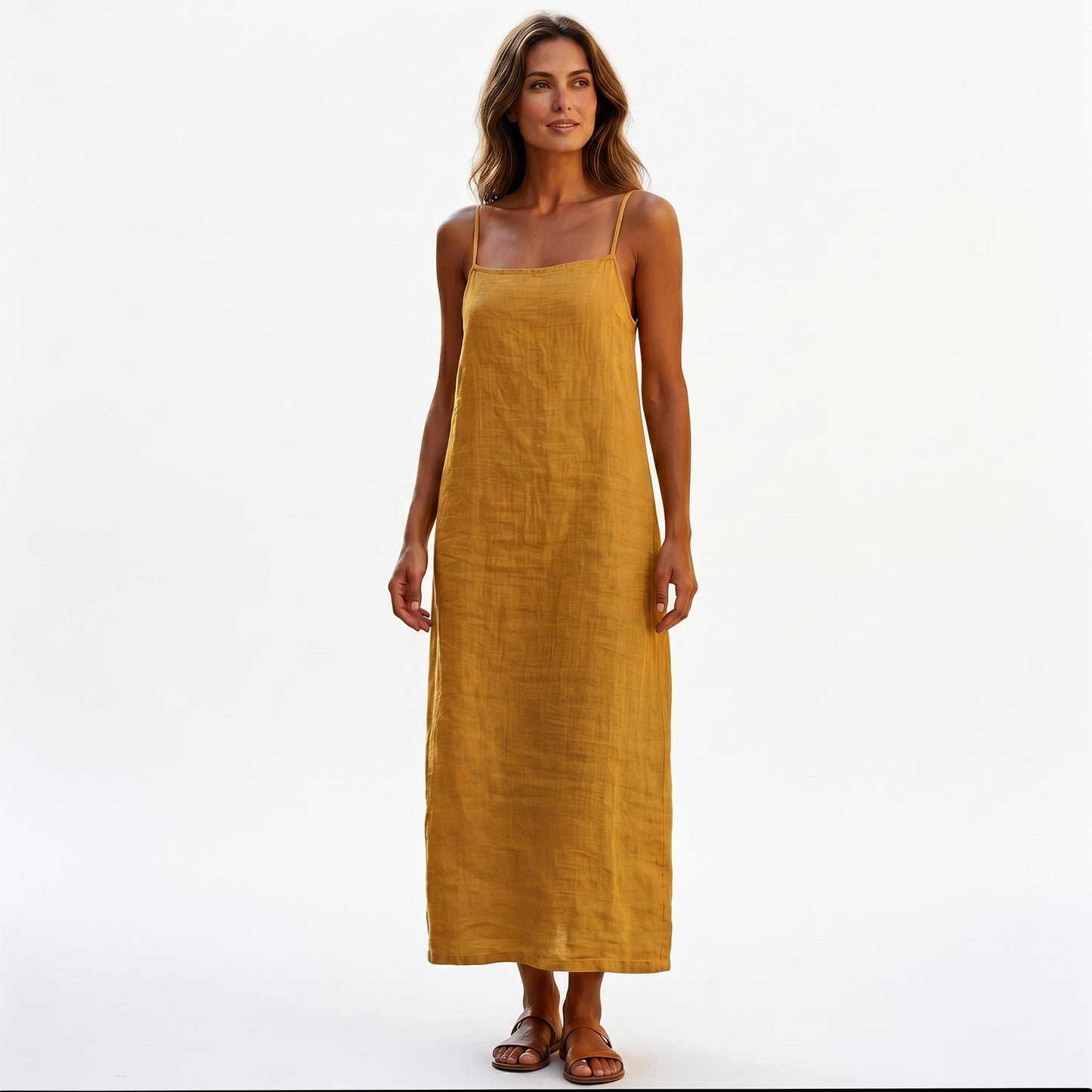 Sophia - Elegant Red Cotton Maxi Dress for Women done 06-22-2026
