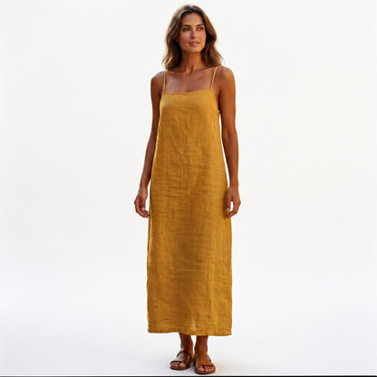 Sophia - Elegant Red Cotton Maxi Dress for Women done 06-22-2026