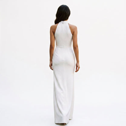 Sophia - Elegant Satin Pleated Evening Gown DONE