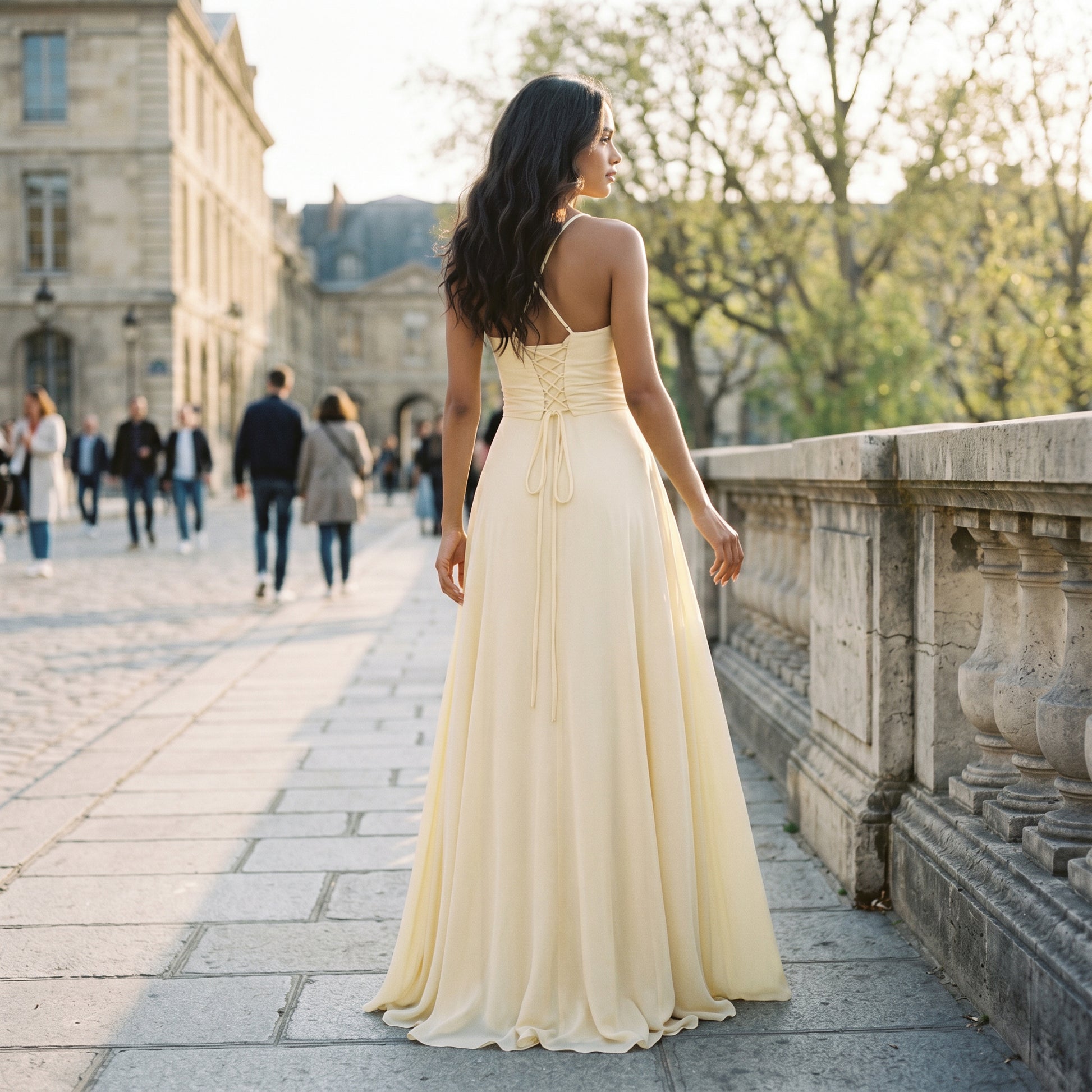 Sophia | Elegant Soft Drape White Maxi Dress for Women DONE 05-21-2026