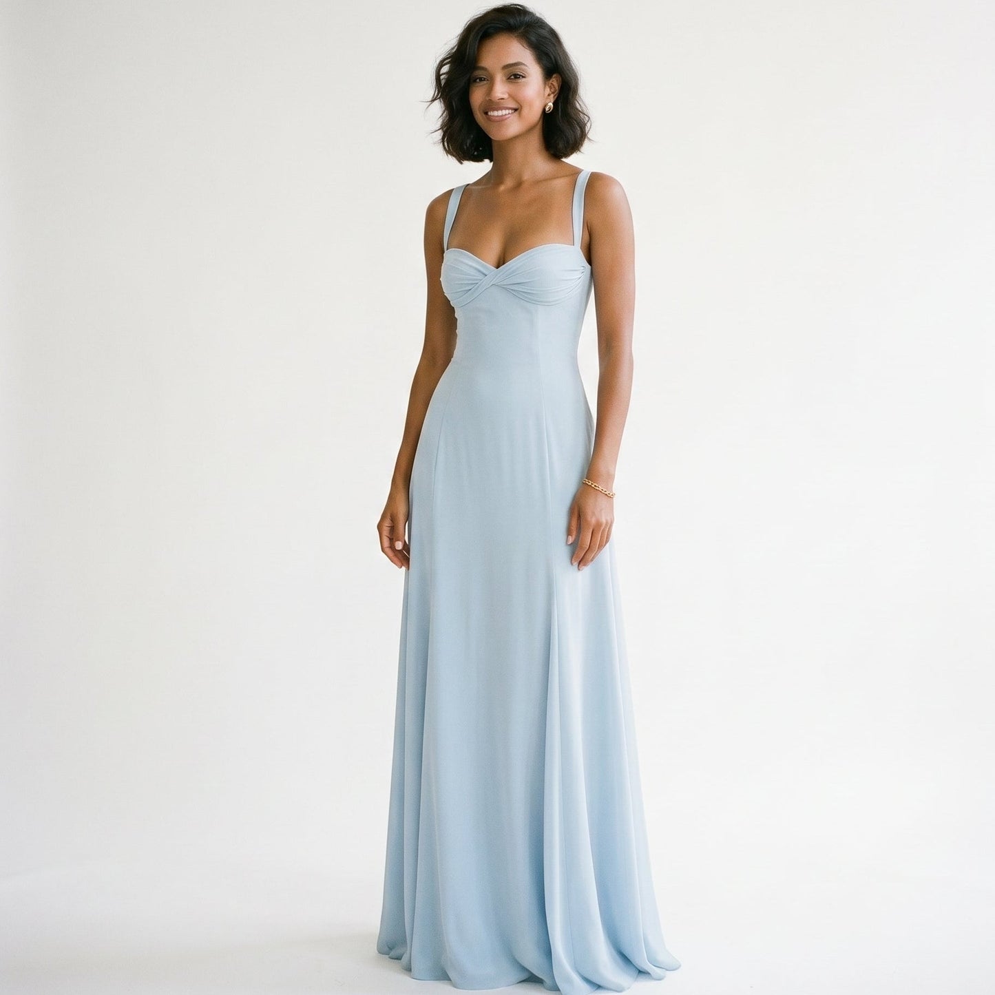 Sophia | Elegant Soft Drape White Maxi Dress for Women DONE 05-21-2026