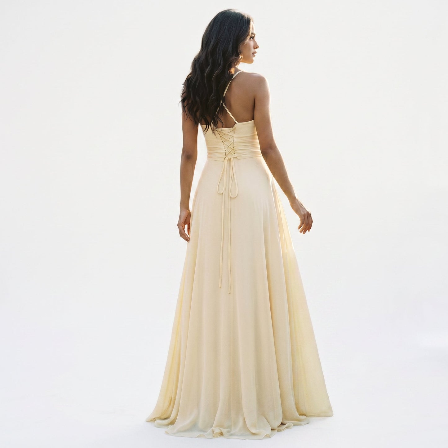 Sophia | Elegant Soft Drape White Maxi Dress for Women DONE 05-21-2026