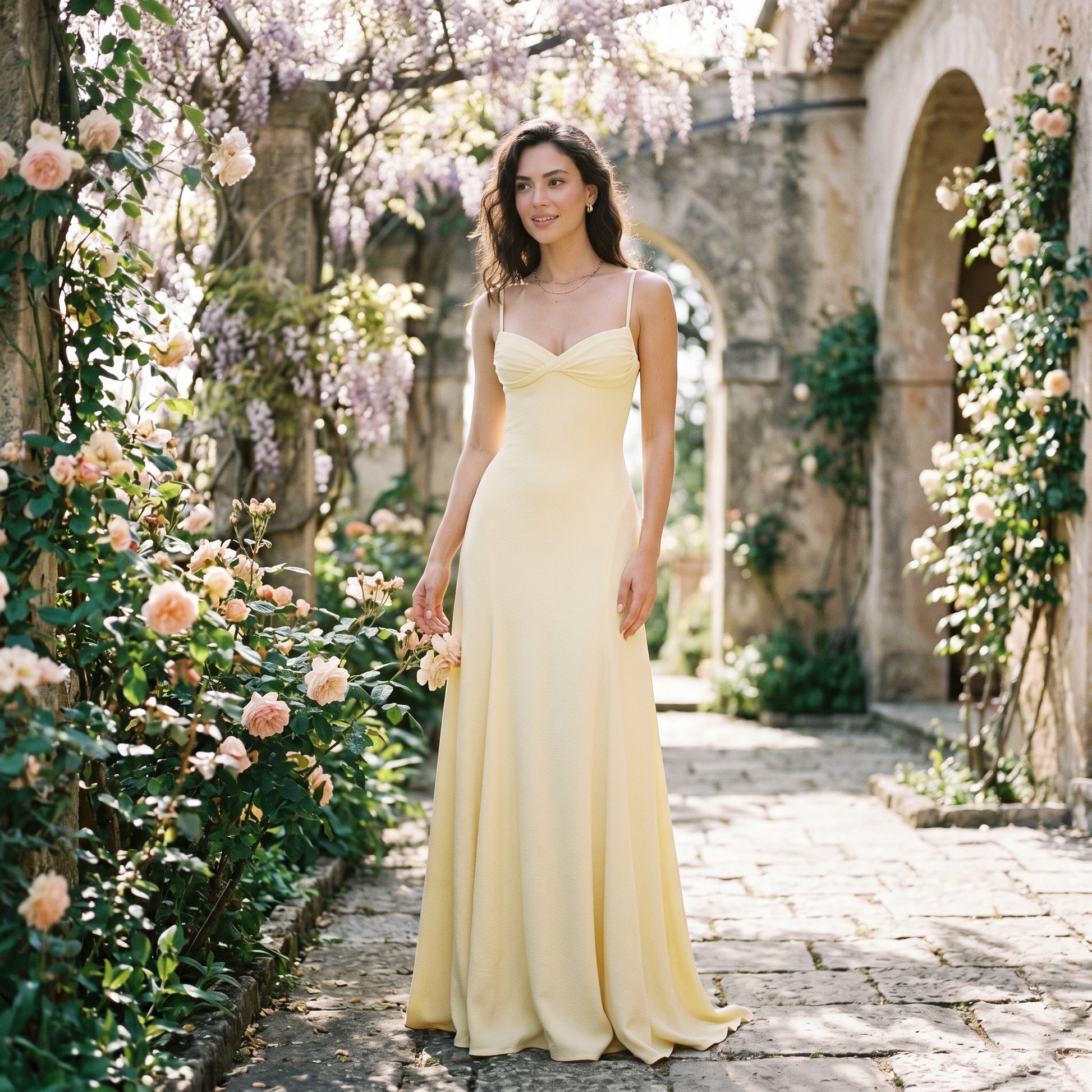 Sophia | Elegant Soft Drape White Maxi Dress for Women DONE 05-21-2026