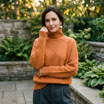 Sophia | Elegant Warm Cashmere Turtleneck Shirt for Women DONE 06-10-2026