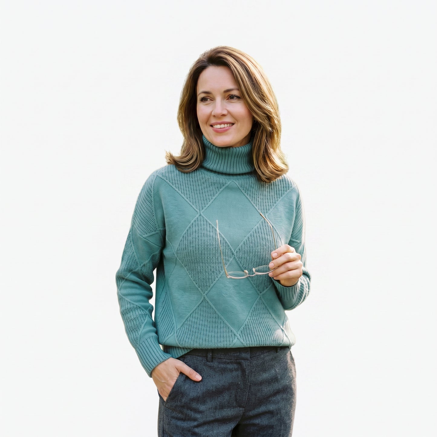 Sophia | Elegant Warm Cashmere Turtleneck Shirt for Women DONE 06-10-2026