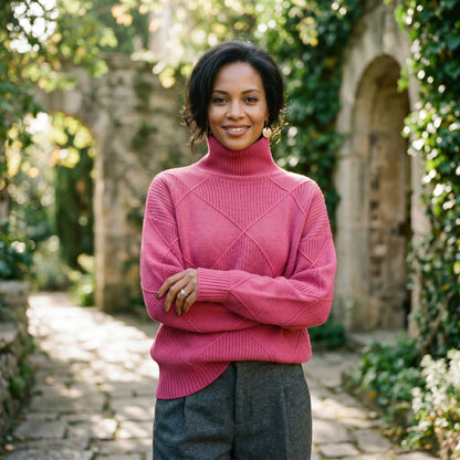 Sophia | Elegant Warm Cashmere Turtleneck Shirt for Women DONE 06-10-2026