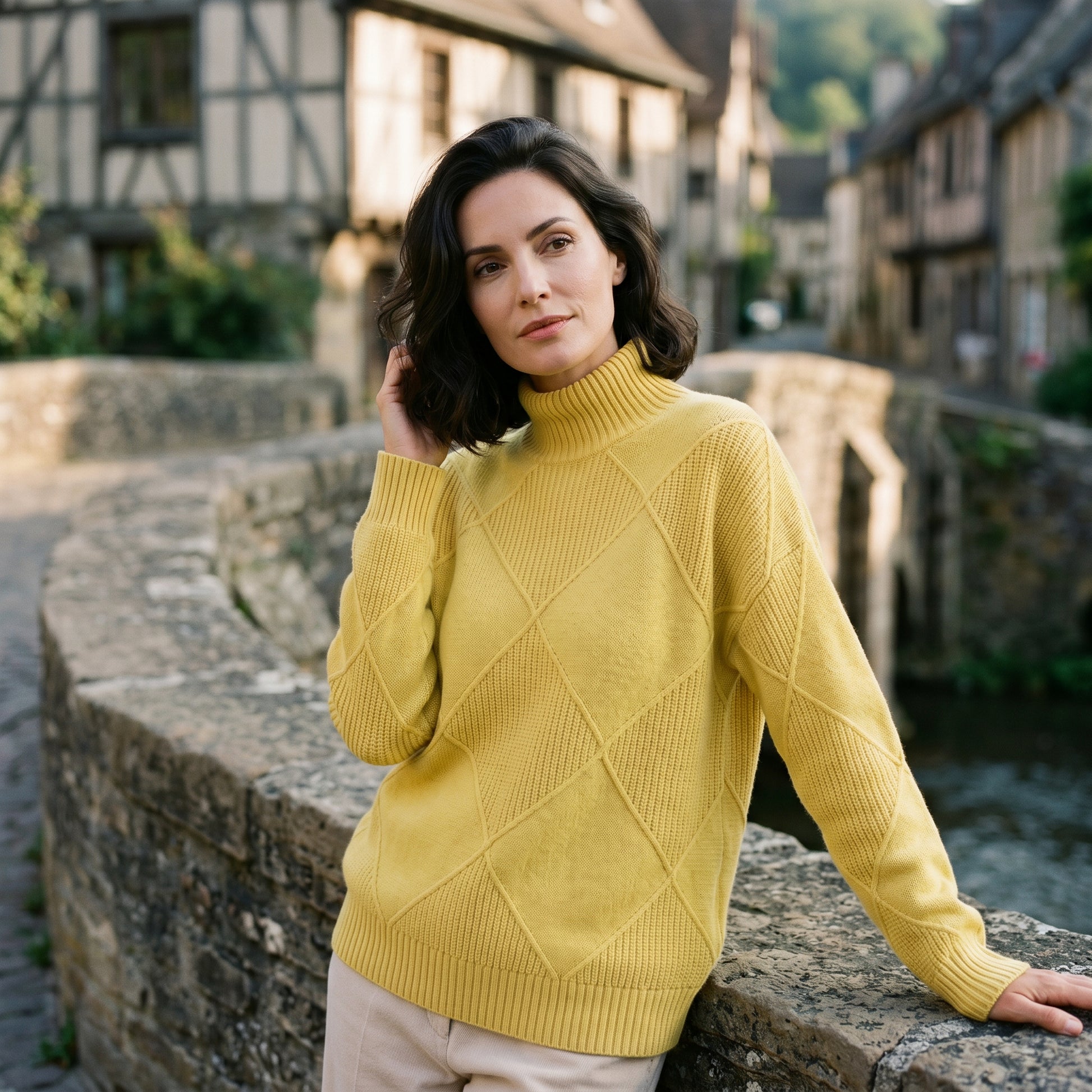 Sophia | Elegant Warm Cashmere Turtleneck Shirt for Women DONE 06-10-2026