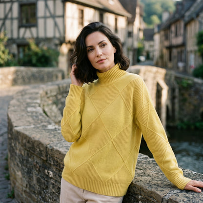 Sophia | Elegant Warm Cashmere Turtleneck Shirt for Women DONE 06-10-2026