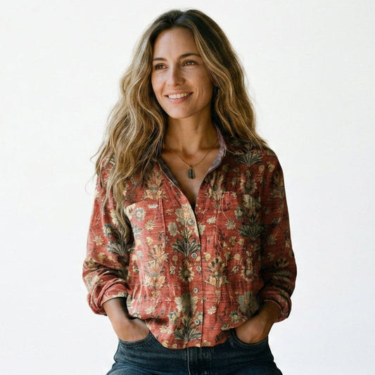 Sophia - Vintage Floral Womens Shirt DONE