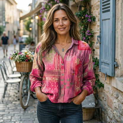 Sophia - Vintage Floral Womens Shirt DONE