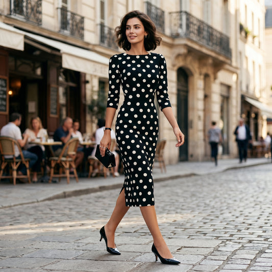 Sophia - Vintage Polka Dot Summer Dress DONE