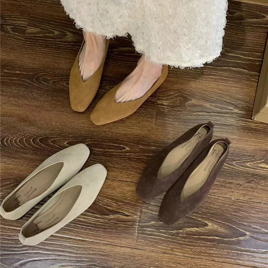 Sophia | Stylish Vintage Soft Leather Ballet Flats for Women 0