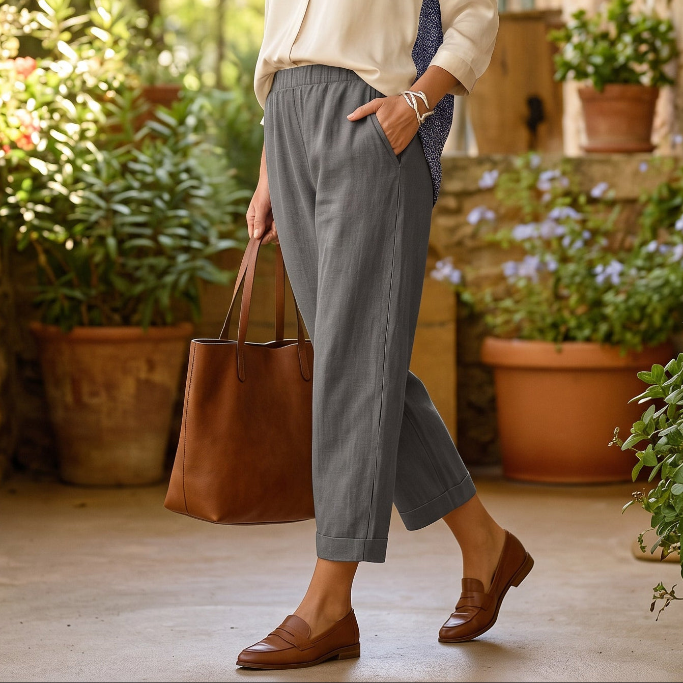 Sophie | Chic Airy Linen Trousers for Women DONE 05-27-2026