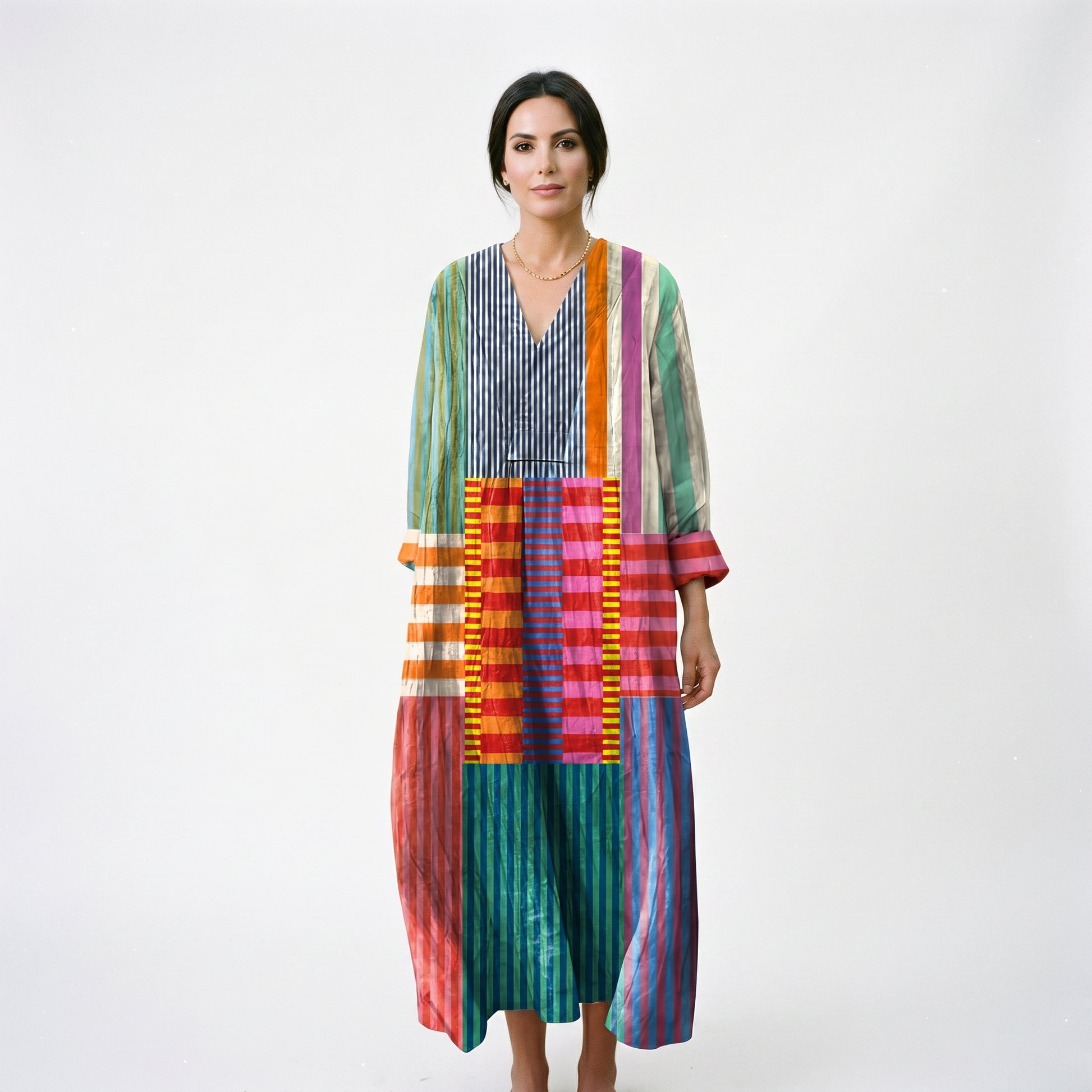 Sophie | Colorful Oversized Linen Maxi Dress for Women DONE 06-05-2026