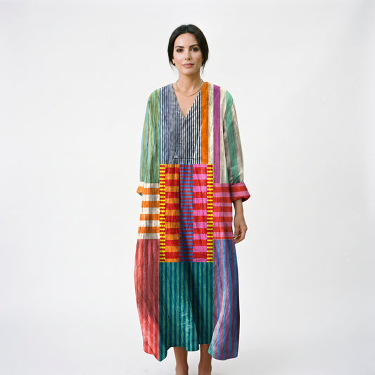 Sophie | Colorful Oversized Linen Maxi Dress for Women DONE 06-05-2026