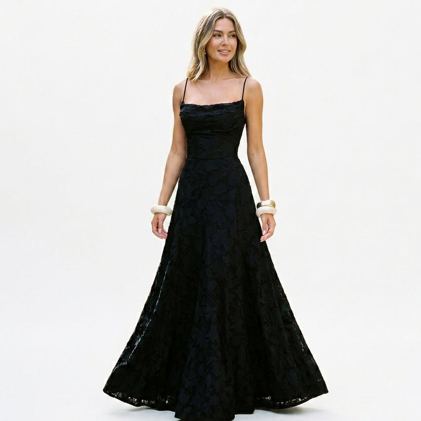 Sophie | Elegant Lace Maxi Evening Gown for Formal Events DONE 06-11-2026
