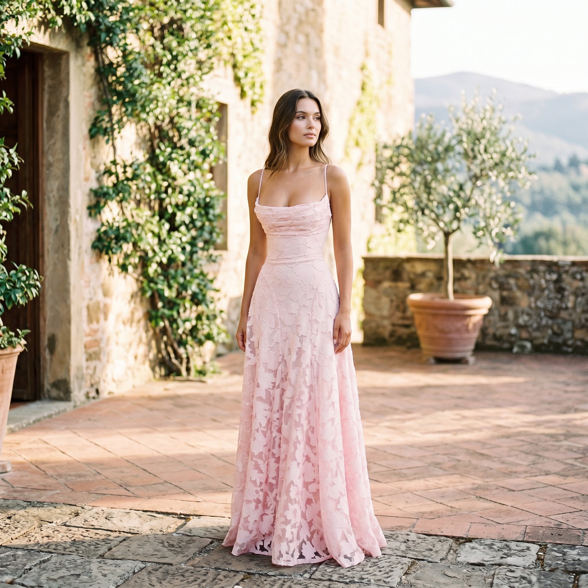 Sophie | Elegant Lace Maxi Evening Gown for Formal Events DONE 06-11-2026