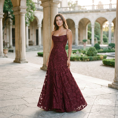 Sophie | Elegant Lace Maxi Evening Gown for Formal Events DONE 06-11-2026