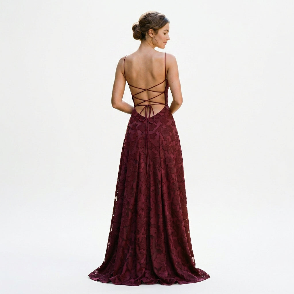 Sophie | Elegant Lace Maxi Evening Gown for Formal Events DONE 06-11-2026