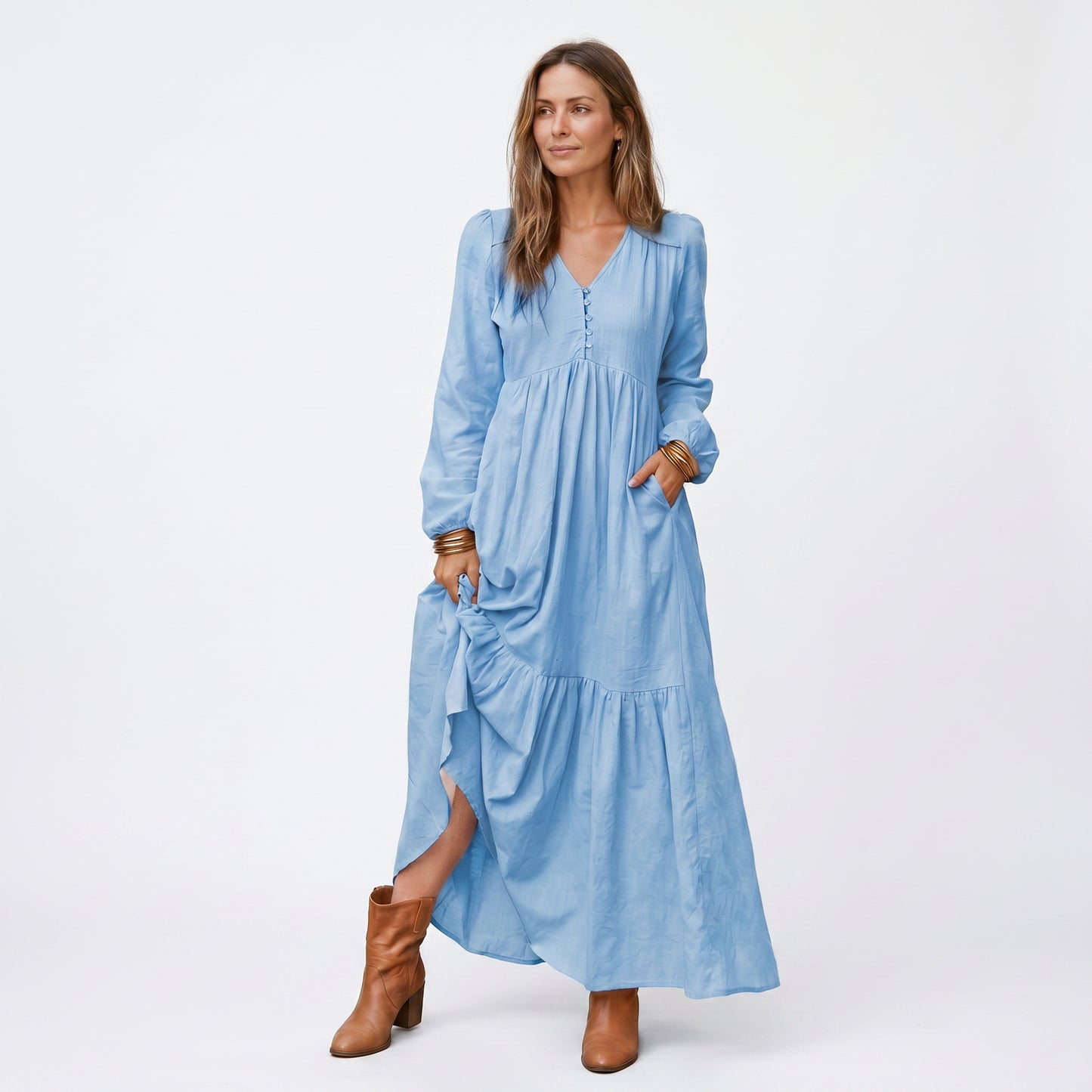 Sophie | Retro Elegant Long-Sleeved Women's Dress done 05-20-2026