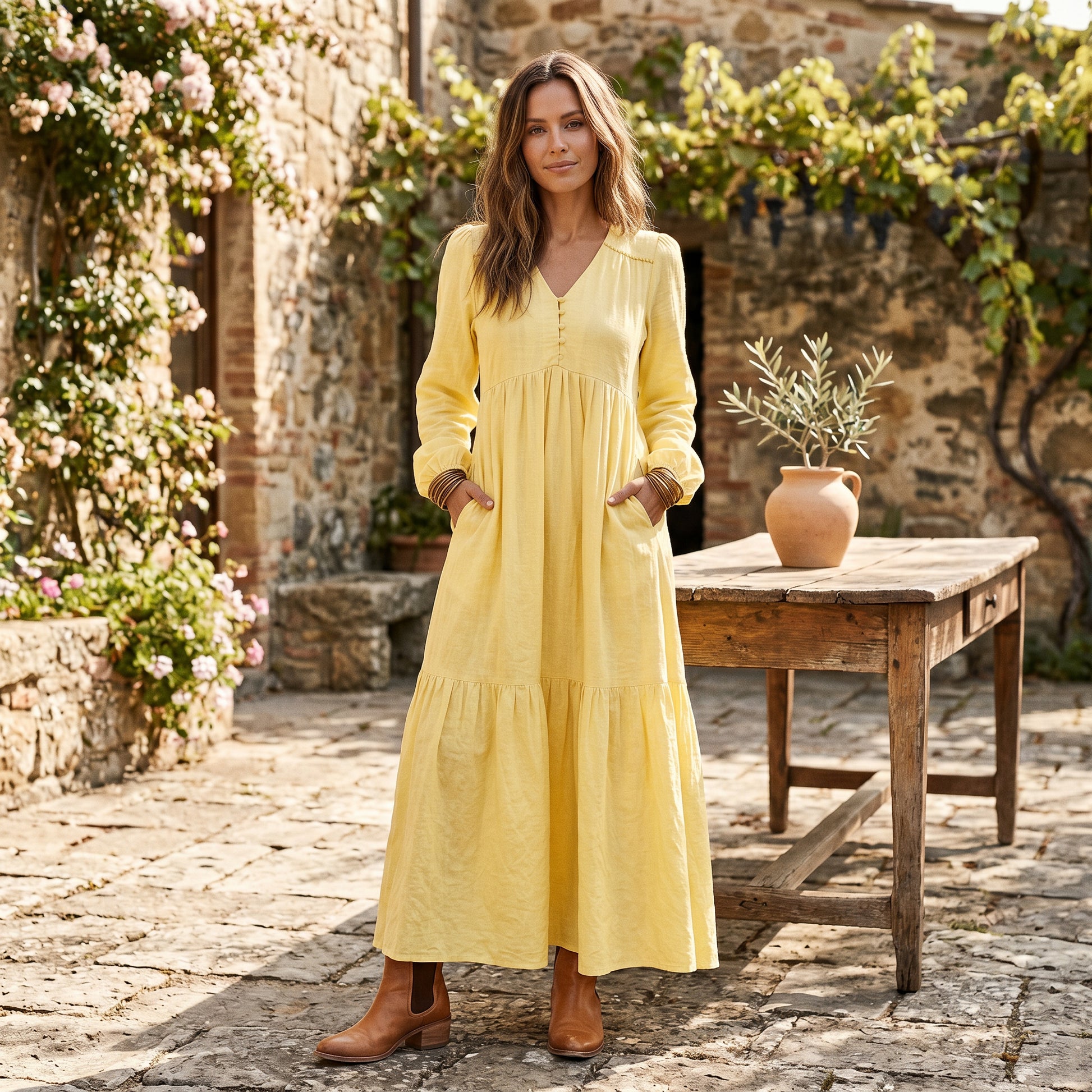 Sophie | Retro Elegant Long-Sleeved Women's Dress done 05-20-2026
