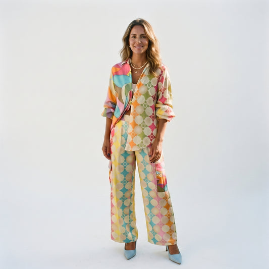 Sophie | Vibrant Relaxed Women's Loungewear Two Piece Set DONE 05-27-2026