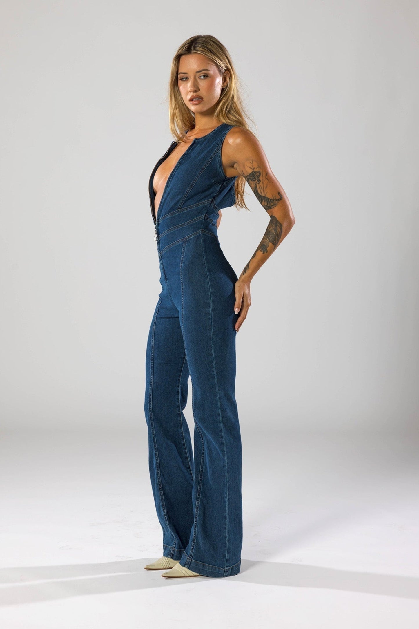 Sophie | Chic Comfortable Denim Jumpsuit for Women 1