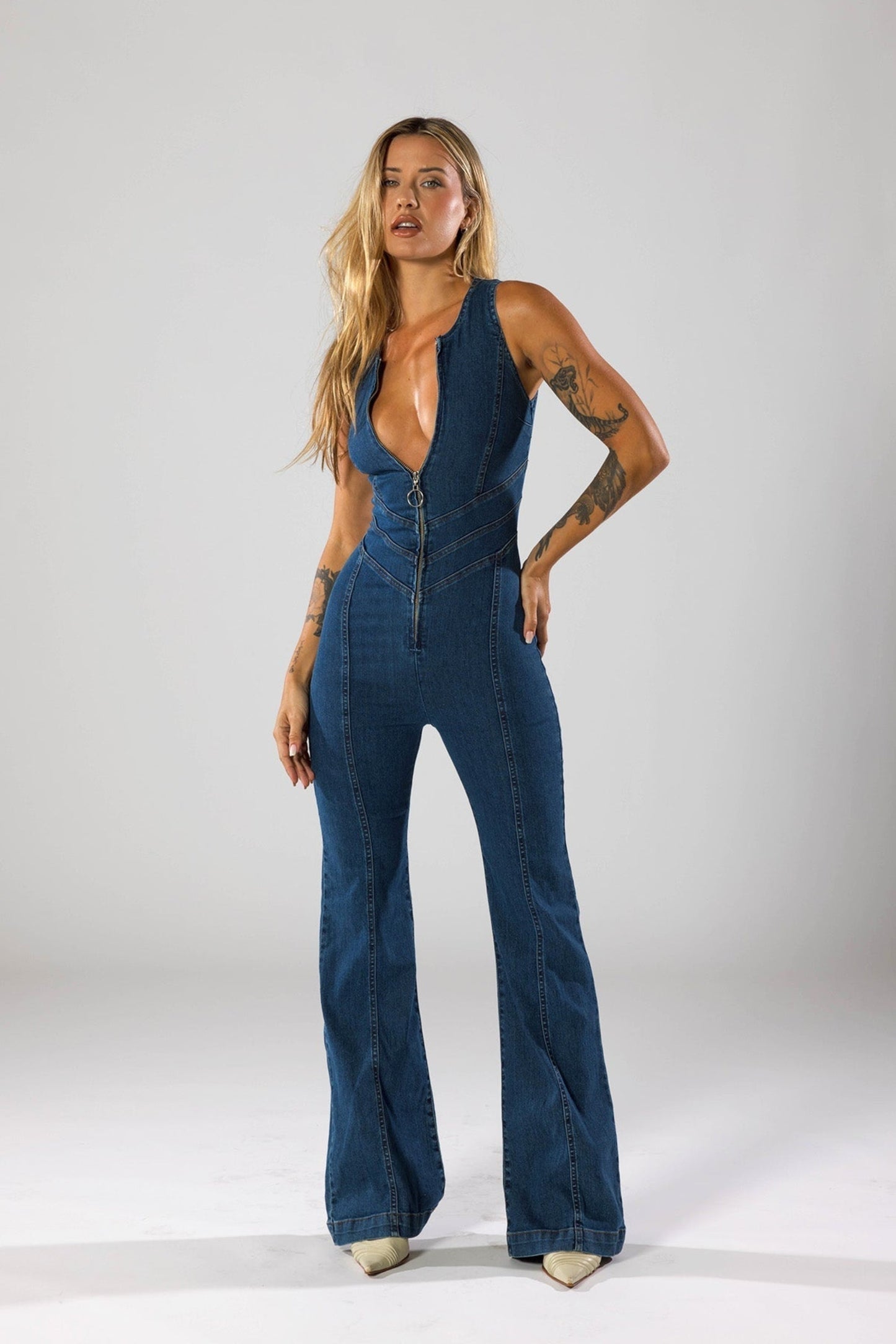 Sophie | Chic Comfortable Denim Jumpsuit for Women 4