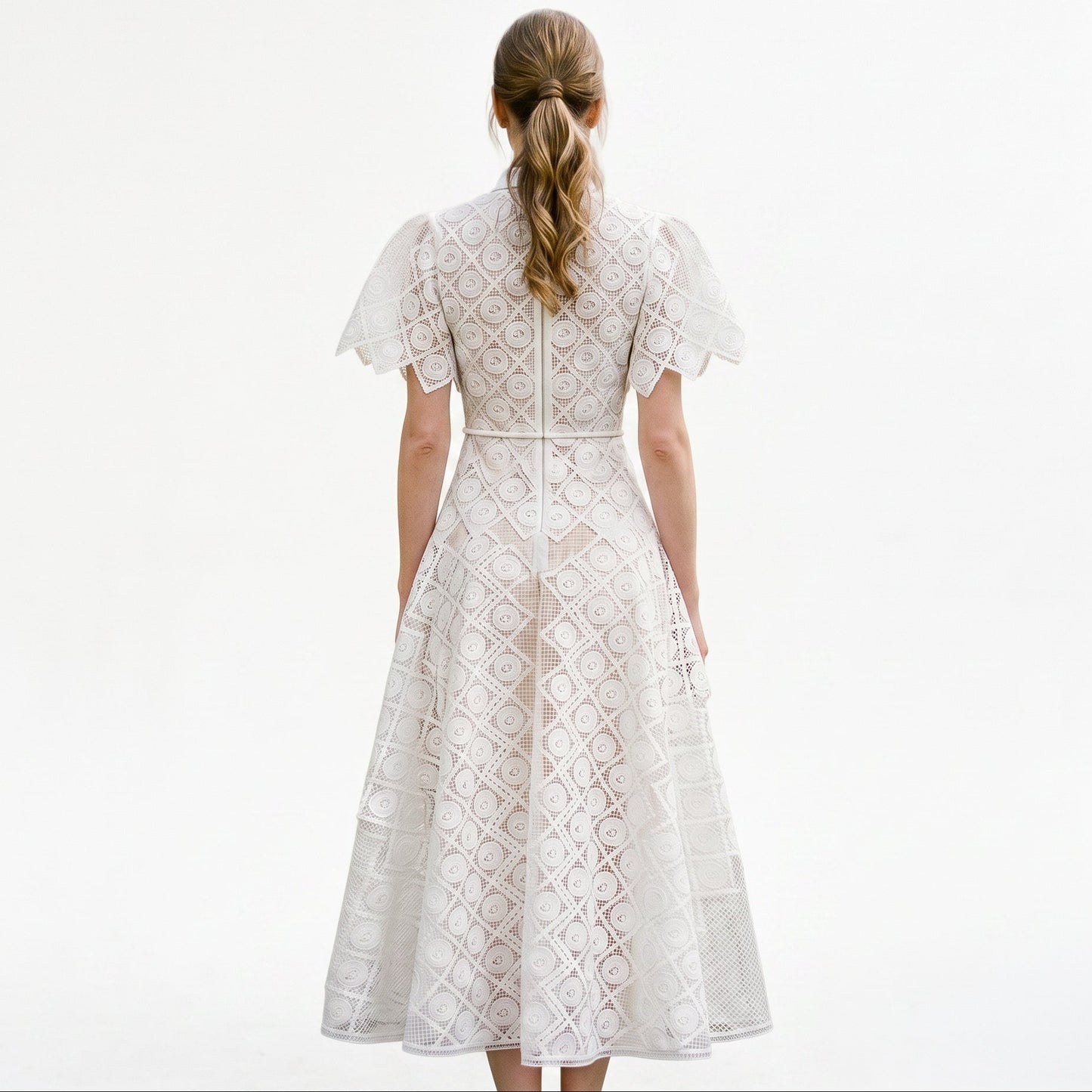 Stacy - Elegant Floral Lace Evening Dress for Formal Events