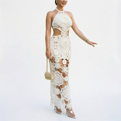 Stylish Hollow Out Maxi Dress for Women