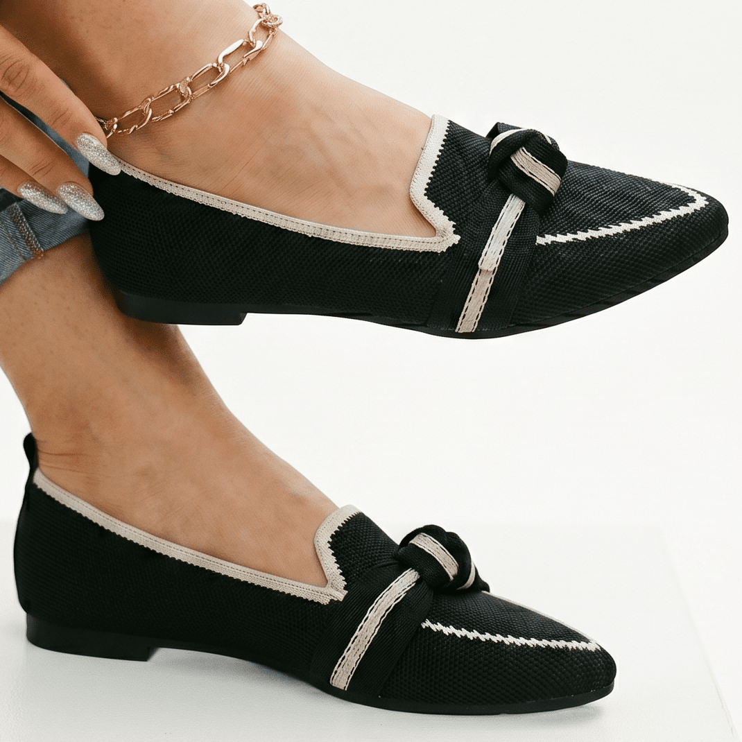 Stylish Orthopedic Loafers for Women - Comfortable Slip-On Black Loafers