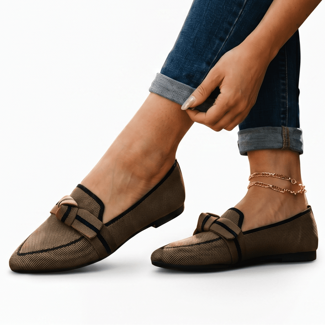Stylish Orthopedic Loafers for Women - Comfortable Slip-On Black Loafers