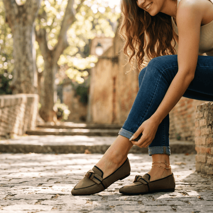 Stylish Orthopedic Loafers for Women - Comfortable Slip-On Black Loafers