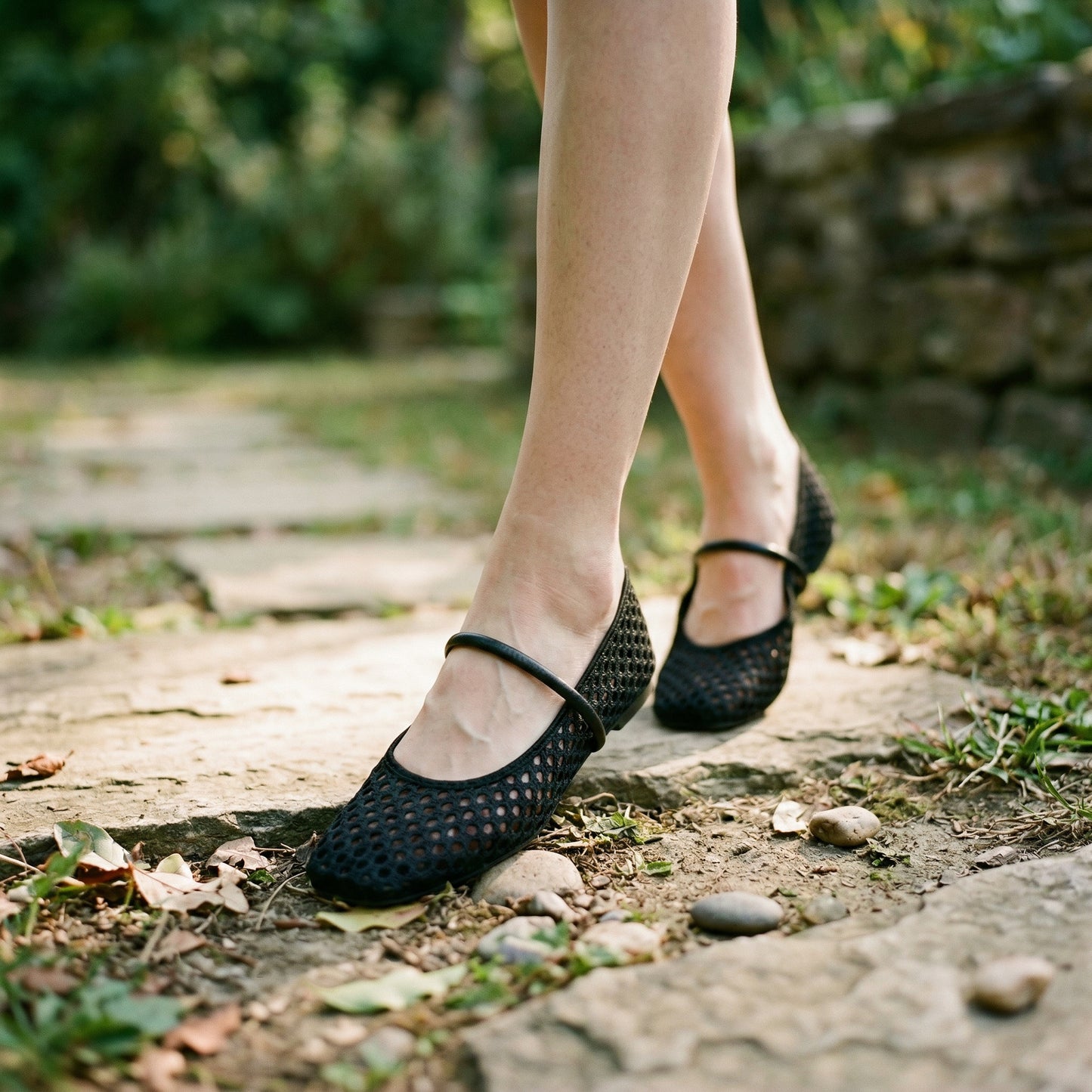 Stylish Summer Ballet Flats for Women with Square Toe Design