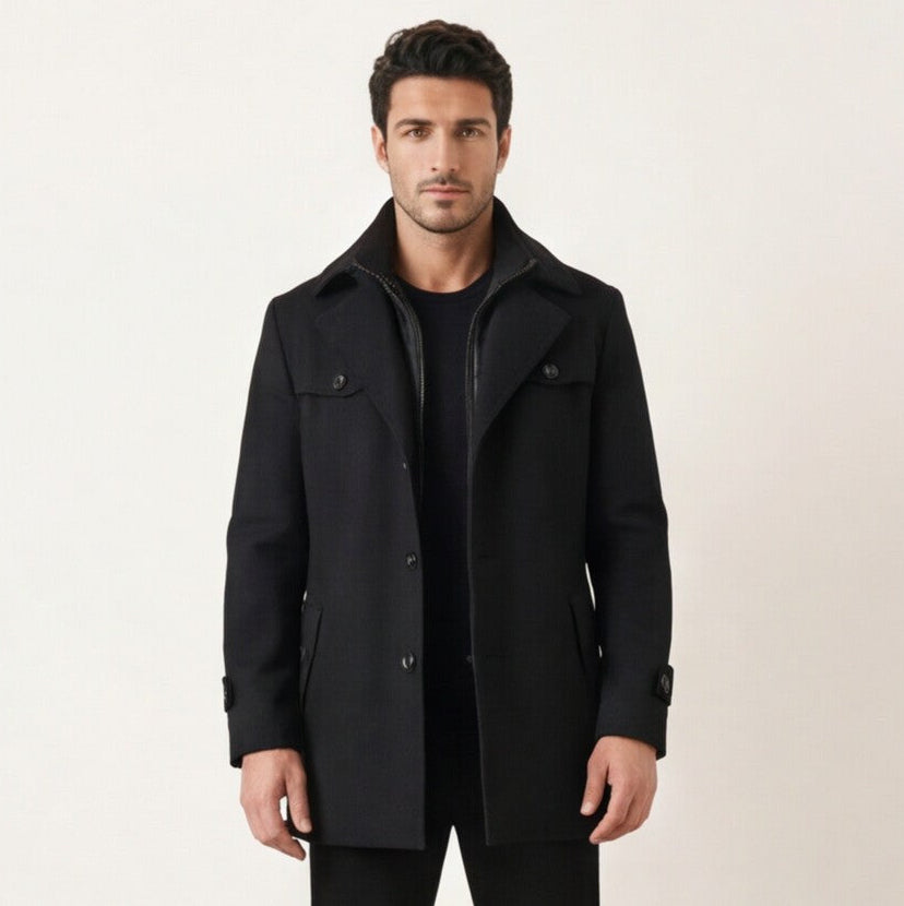 Stylish Tailored Men's Spring Overcoat
