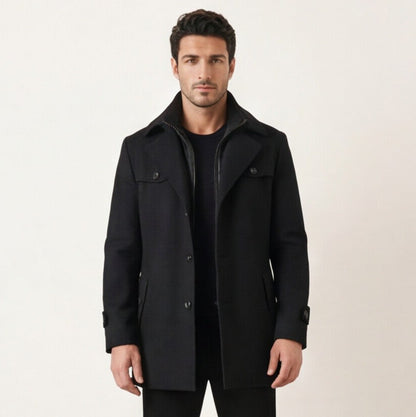Stylish Tailored Men's Spring Overcoat