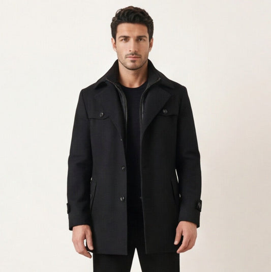 Stylish Tailored Men's Spring Overcoat