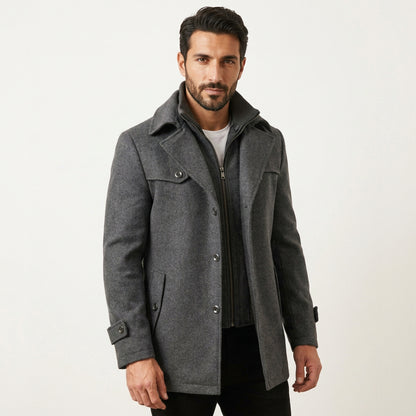 Stylish Tailored Men's Spring Overcoat
