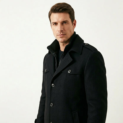 Stylish Tailored Men's Spring Overcoat