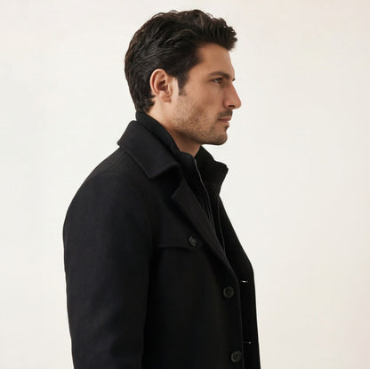 Stylish Tailored Men's Spring Overcoat