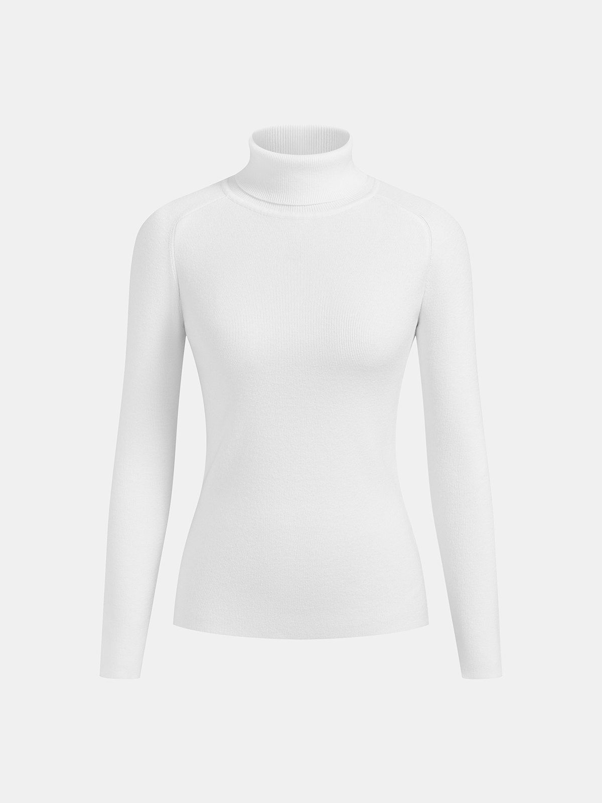 Stylish Turtleneck Sweater with Contrast Piping 4