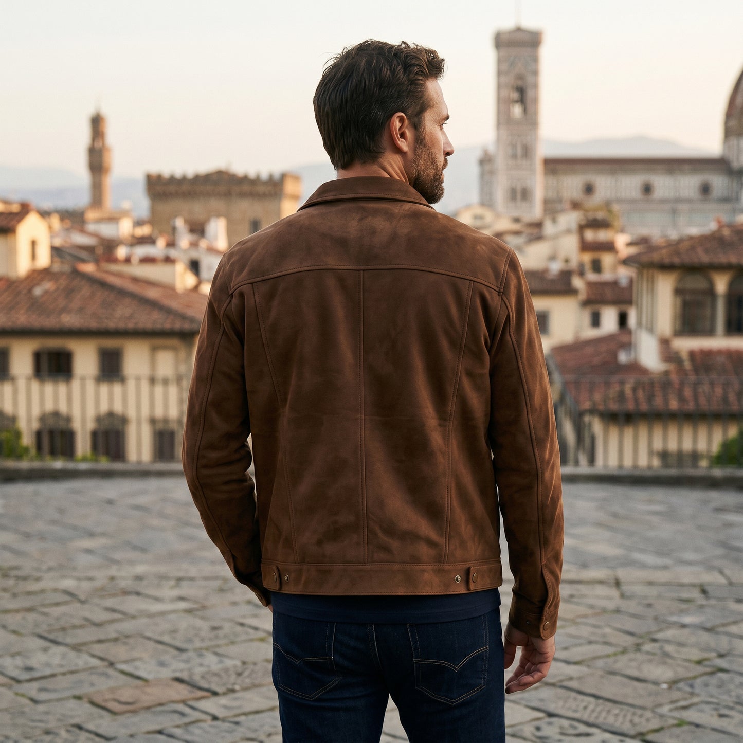 T4, T11 Michaell - Premium Brown Leather Jacket for Men DONE 06-22-2026