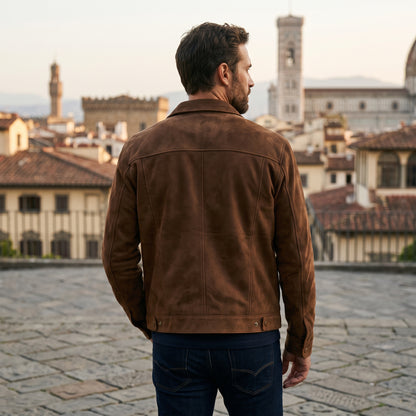 T4, T11 Michaell - Premium Brown Leather Jacket for Men DONE 06-22-2026