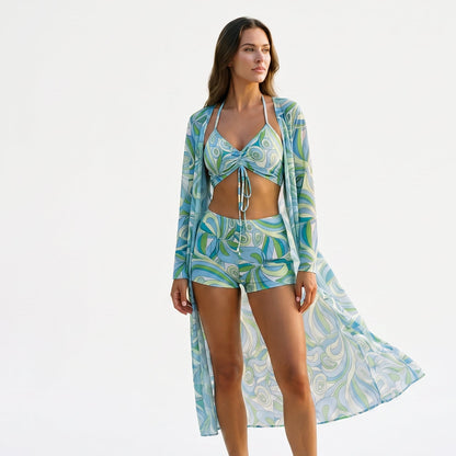 Thea - Stylish High Waist Bikini Set with Kimono DONE 05-21-2026