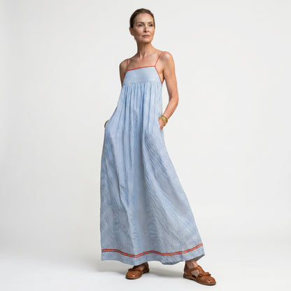 Tuca - Elegant Striped Maxi Dress for Women